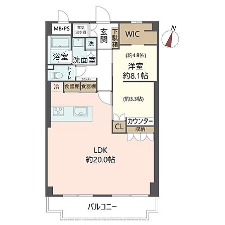 2LDK 間取り