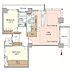 間取り：専有面積105.42m2♪41階部分、北東の角部屋につき、眺望・通風良好です♪