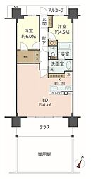 エクステラス日生中央イーストテラス 2LDKの間取図画像