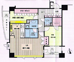 間取図画像 2LDK