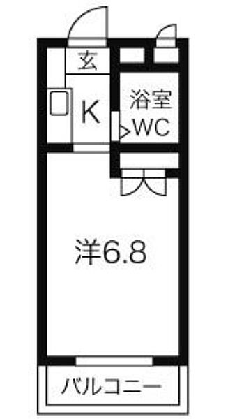 ジョイフル一社 403｜愛知県名古屋市名東区一社４丁目(賃貸マンション1K・4階・18.56㎡)の写真 その2