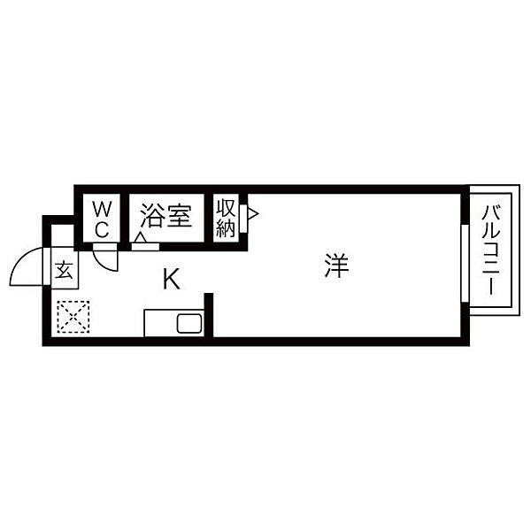 名古屋インターマンション 207｜愛知県長久手市熊田(賃貸マンション1K・2階・24.90㎡)の写真 その2