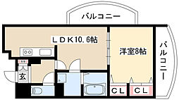 さくらHillsYAGOTO 1LDKの間取図画像