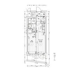 エステムコート名古屋上前津 共益費無料キャンペーン中 1DKの間取図画像
