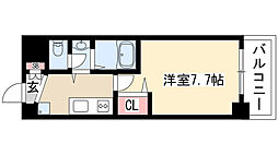 アルフィーレ新栄 1Kの間取図画像