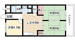 サンローヤル香流 3LDKの間取図画像