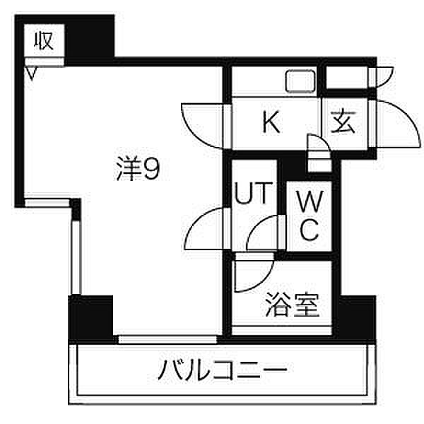 パックス今池 403｜愛知県名古屋市千種区今池５丁目(賃貸マンション1K・4階・24.55㎡)の写真 その2