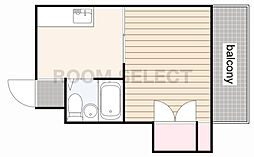 アベニュー本山 1Kの間取図画像
