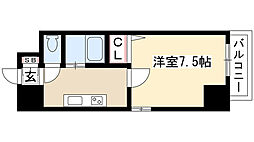 セントラルハイツ明野 1Kの間取図画像