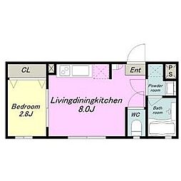 Avance豊国 1LDKの間取図画像