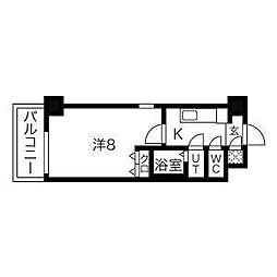 リアライズ松原 1Kの間取図画像