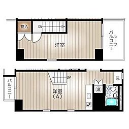 アミティエ徳川 1LDKの間取図画像