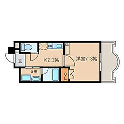 セレス大須 1Kの間取図画像