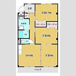WAVEHOUSE 3DKの間取図画像
