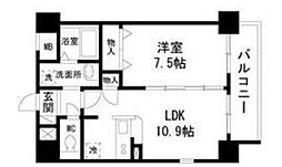 Axis 1LDKの間取図画像