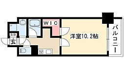 タウンコート御園 1Kの間取図画像