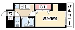 フィール大須 1Kの間取図画像