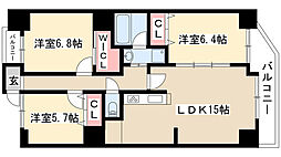 アンビエンテ泉 3LDKの間取図画像