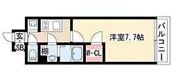 プレサンス新栄町ギャラント 1Kの間取図画像