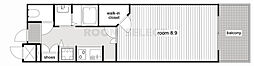 S-RESIDENCE本郷2 1Kの間取図画像