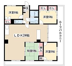アルカディア長久手 4LDKの間取図画像