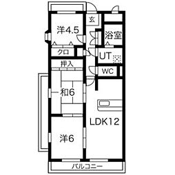 第5高杉マンション 3LDKの間取図画像