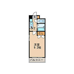 コンホール千種 1Kの間取図画像