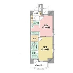 さくらHills名駅NORTH 1LDKの間取図画像