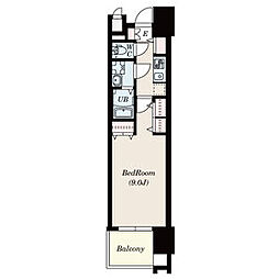 S-RESIDENCE本郷2 1Kの間取図画像