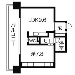 アーデン泉プレミア 1LDKの間取図画像
