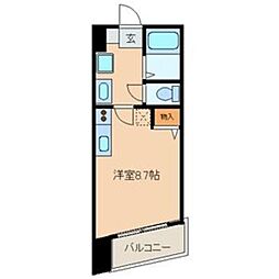 葵ビル ワンルームの間取図画像