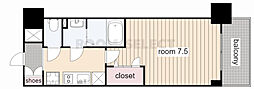 プレサンスTHE久屋大通レジェンド 1Kの間取図画像