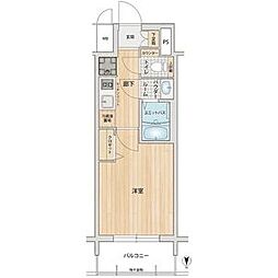 プレサンスNAGOYAシティオ 1Kの間取図画像