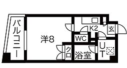 ステラヒルズ 1Kの間取図画像