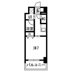 レジデンス東別院スクエア2 1Kの間取図画像