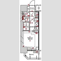 名古屋市中区平和2丁目マンション 1Kの間取図画像