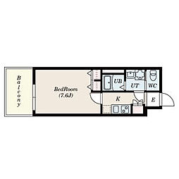 S-RESIDENCE堀田 1Kの間取図画像