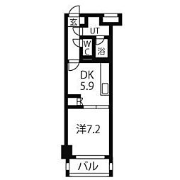 スタジオスクエア大須 1DKの間取図画像