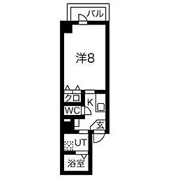 サン・錦本町ビル 1Kの間取図画像