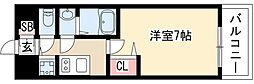 プレサンス鶴舞公園セラヴィ 1Kの間取図画像