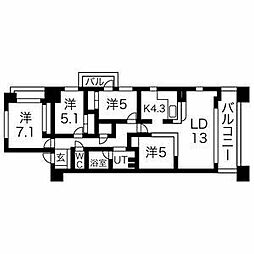 meLiV上前津 4LDKの間取図画像