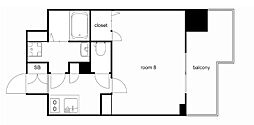 プレサンス丸の内雅風 1Kの間取図画像