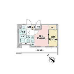 アステリ鶴舞エーナ 1DKの間取図画像