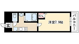 MGファースト 1Kの間取図画像