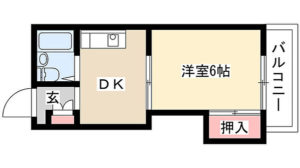 第2一社ビル 205｜愛知県名古屋市名東区一社１丁目(賃貸マンション1DK・2階・20.30㎡)の写真 その2