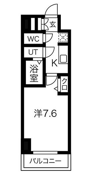 ディアレイシャス尾頭橋 803｜愛知県名古屋市中川区尾頭橋４丁目(賃貸マンション1K・8階・24.36㎡)の写真 その2