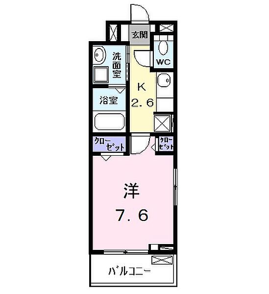 ザンパータ 201｜愛知県名古屋市中川区南脇町２丁目(賃貸アパート1K・2階・27.02㎡)の写真 その2