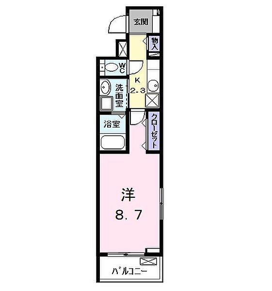 エスポワールII 201｜愛知県名古屋市中川区万町(賃貸マンション1K・2階・31.21㎡)の写真 その2