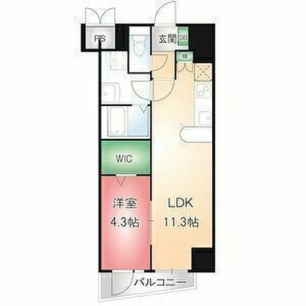 フォレシティ栄 0802｜愛知県名古屋市中区栄１丁目(賃貸マンション1LDK・8階・40.02㎡)の写真 その2