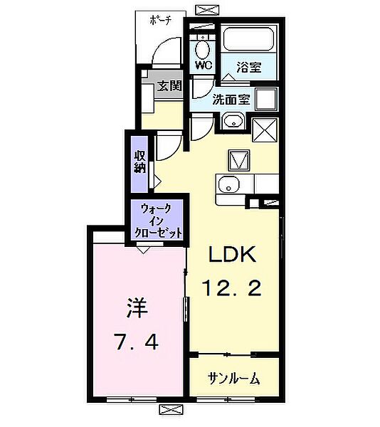 ガーデンプラザ 102｜愛知県名古屋市中川区万場４丁目(賃貸アパート1LDK・1階・50.14㎡)の写真 その2